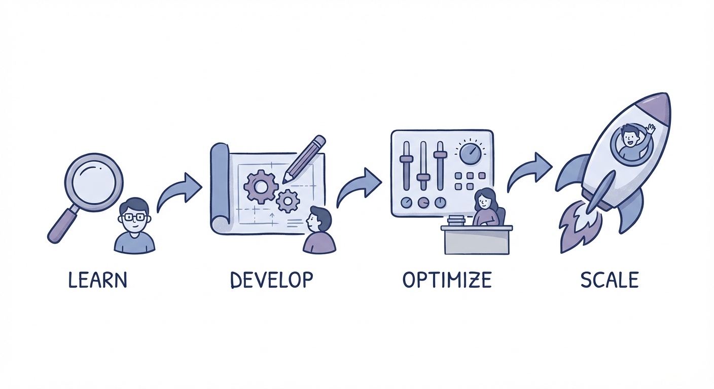 Exploring the Four Stages of Growth Hacking