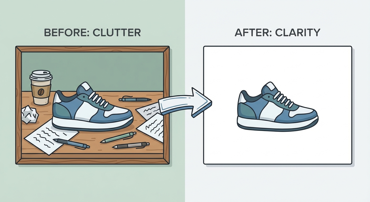Comparison: Cluttered vs Clean