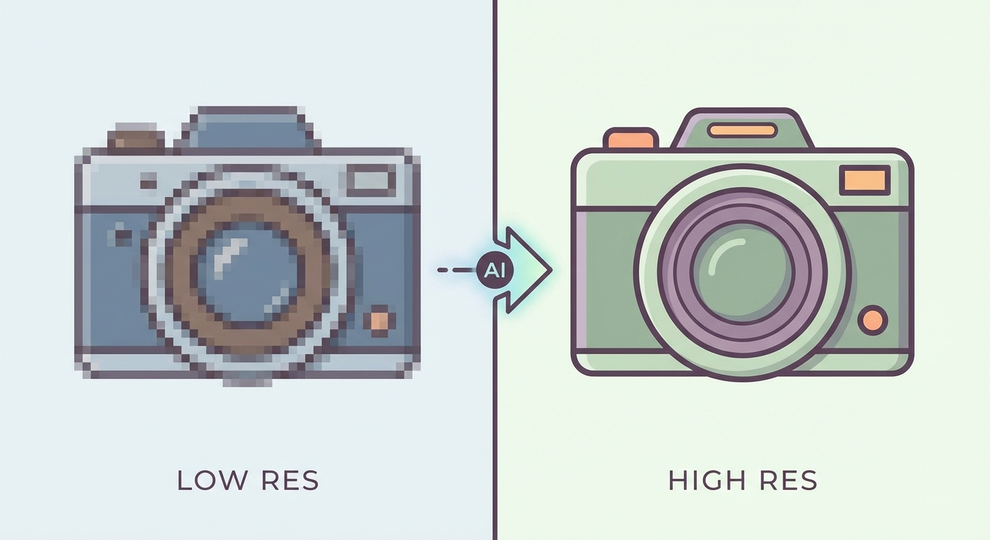 Comparison: Low Res vs AI Upscaled