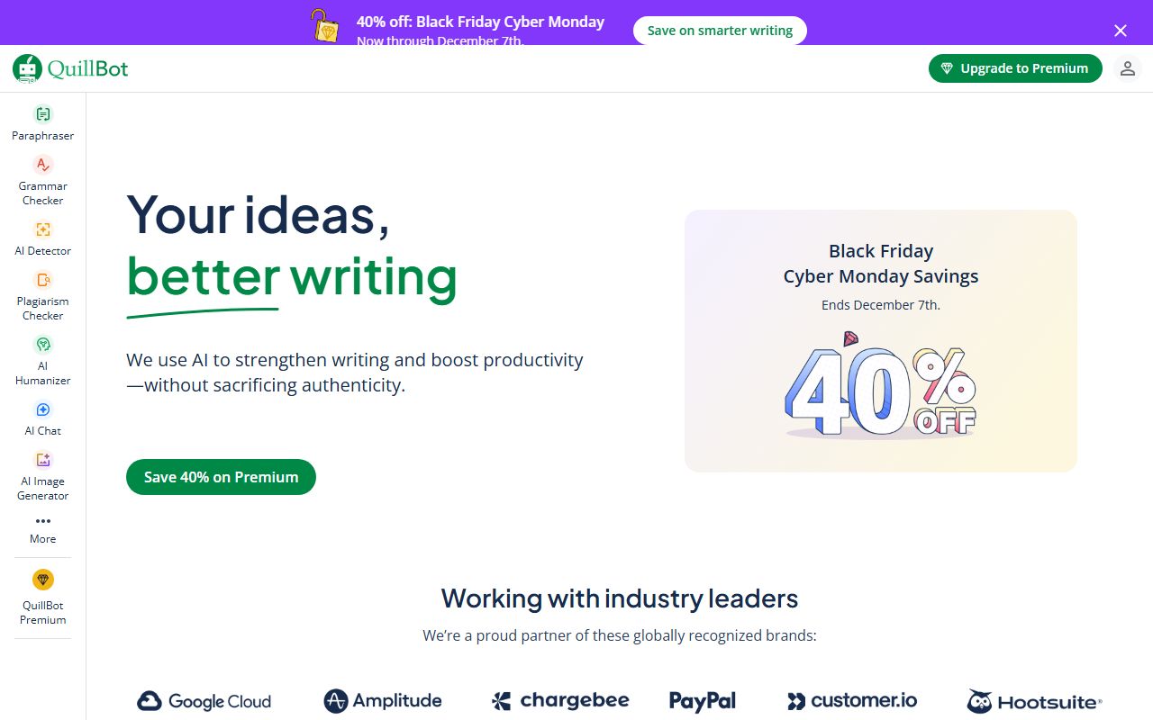 Screenshot of Quillbot AI Checker