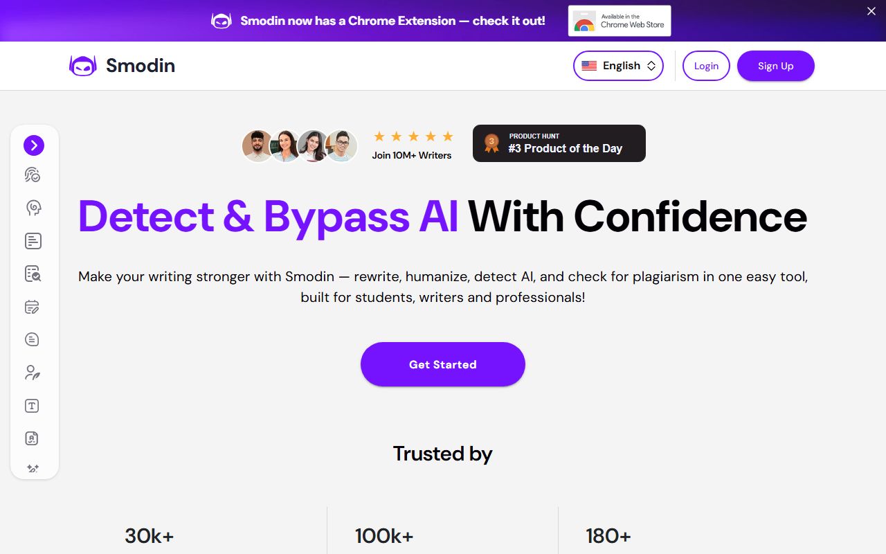 Screenshot of Smodin AI Detection