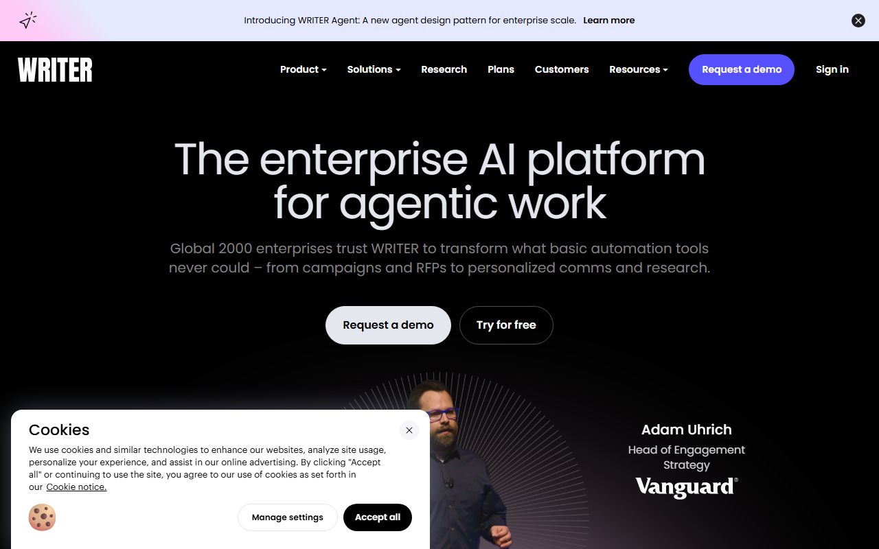 Screenshot of Writer.com AI Detector