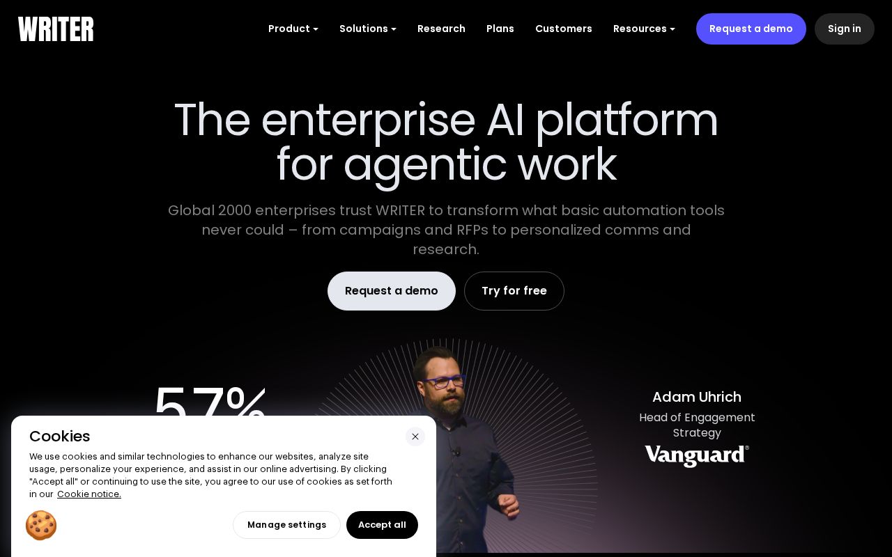 Writer.com Interface