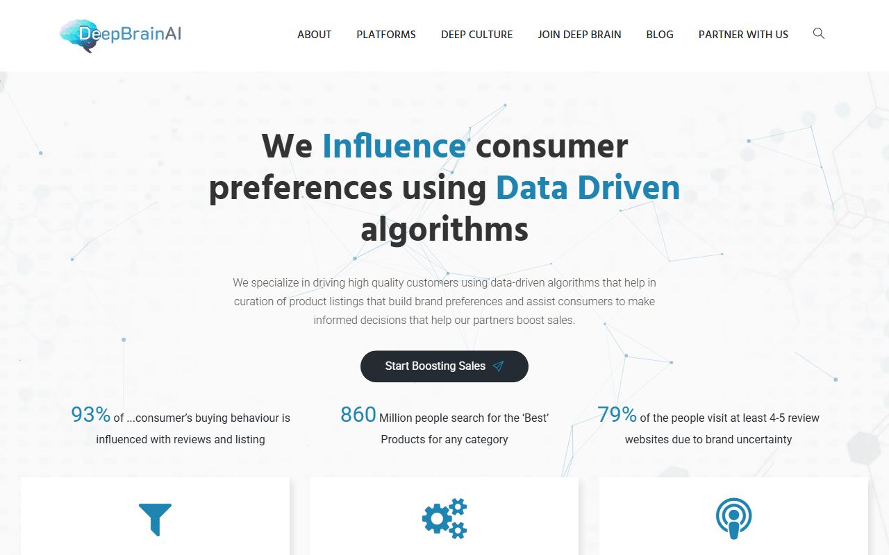Screenshot of DeepBrain AI (AI Studios)