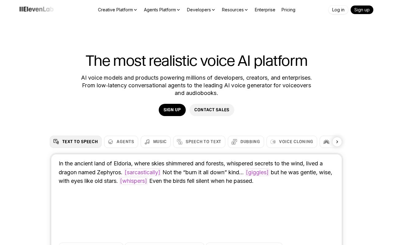 ElevenLabs Screenshot